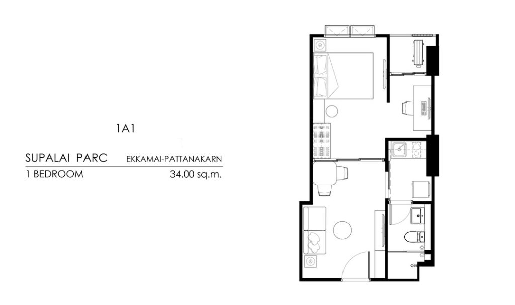 Tower A (Typical) 1A1 (34 sq.m.)