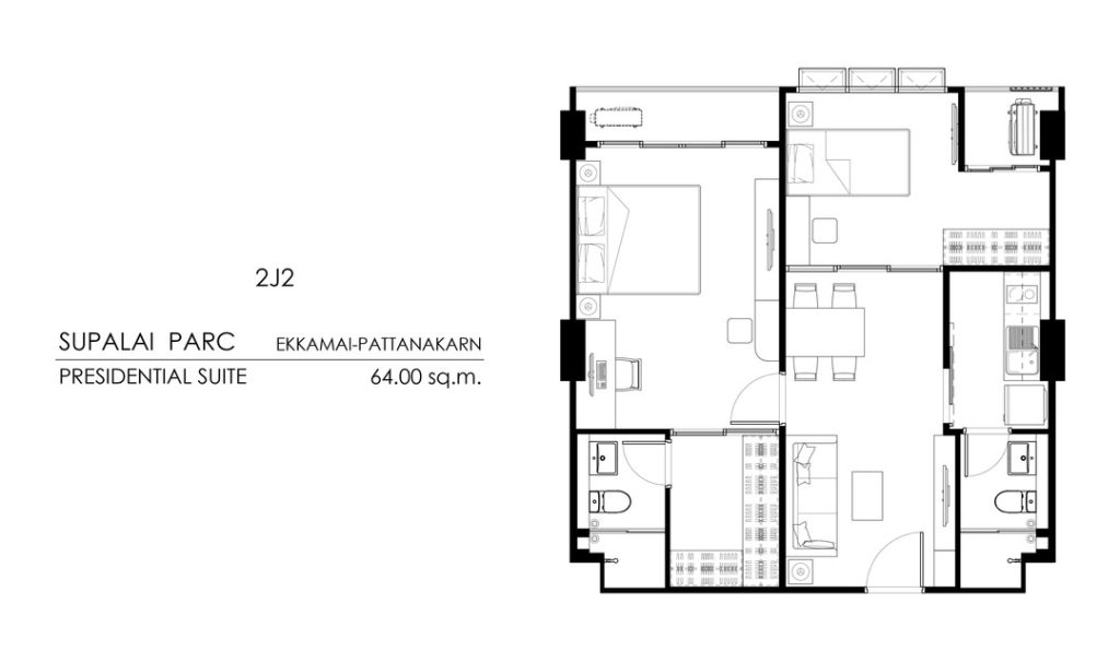 supalai parc presidential suite (2J2)