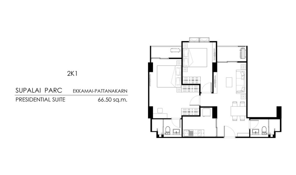 supalai parc presidential suite (2K1)