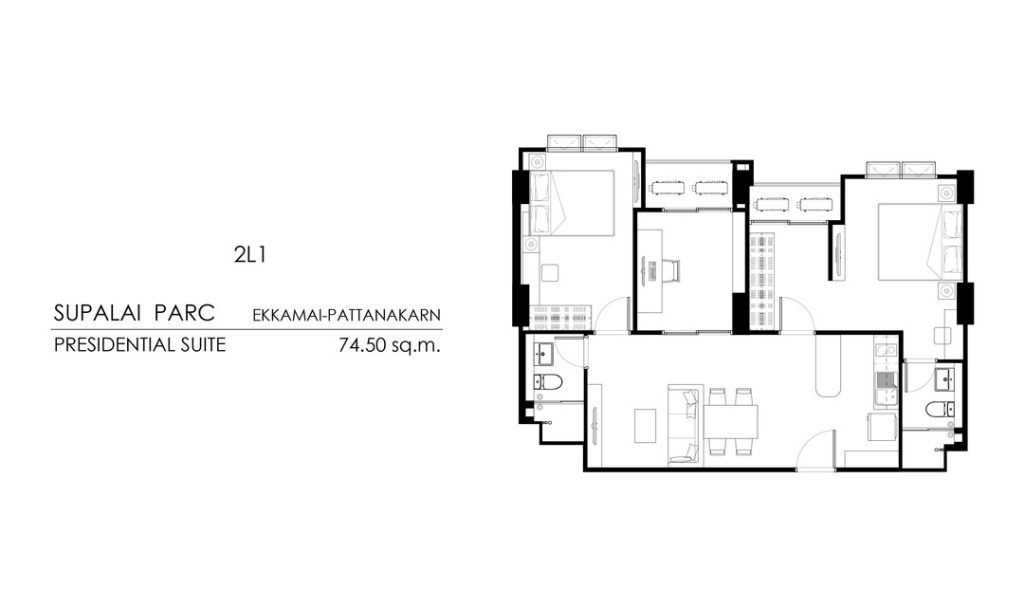 supalai parc presidential suite (2L1)