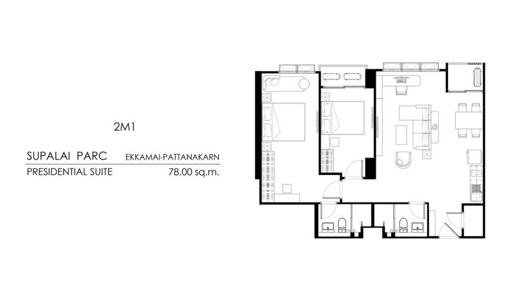 Tower B (Presidential) 2M1 (78 sq.m.)