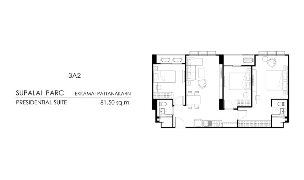 Tower B (Presidential) 3A2 (81.5 sq.m.)