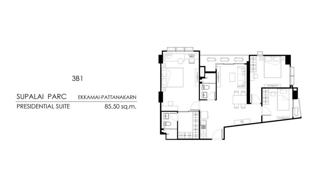 supalai parc presidential suite (3B1)