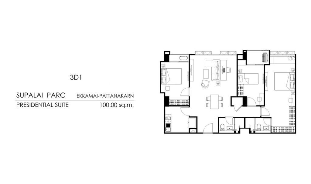 supalai parc presidential suite (3D1)