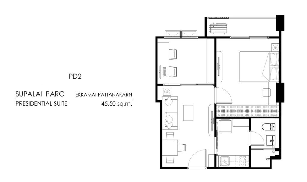 Tower B (Presidential) PD2 (45.5 sq.m.)