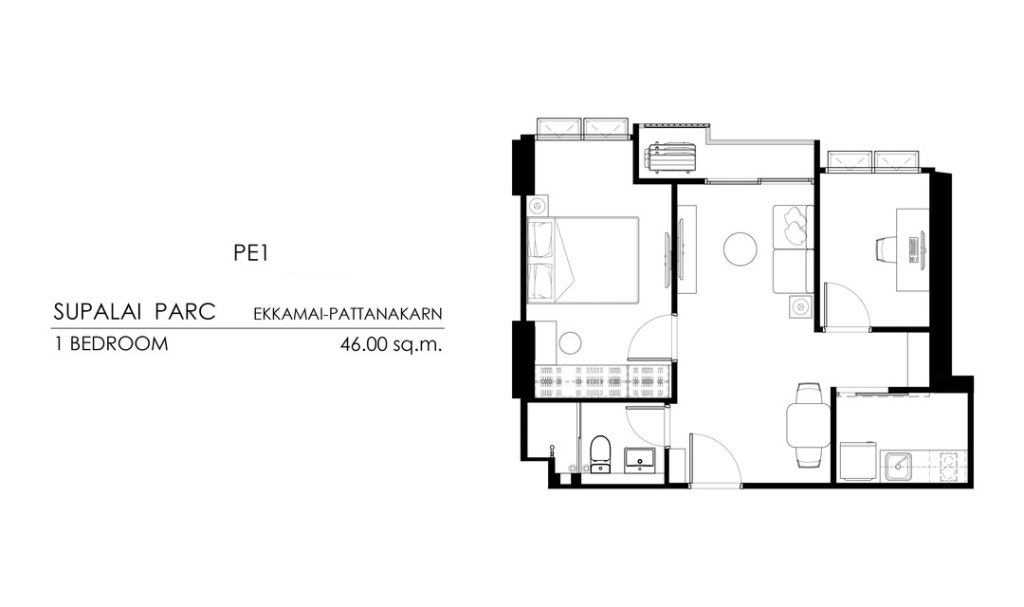 Tower A (Typical) PE1 (46 sq.m.)