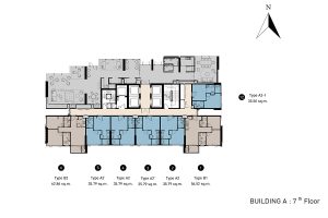 THE SAINT RESIDENCES : Floor Plan : Tower A ANTHONY: Building A (7th Floor)