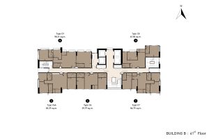 THE SAINT RESIDENCES : Tower B : Building B (41st Floor)